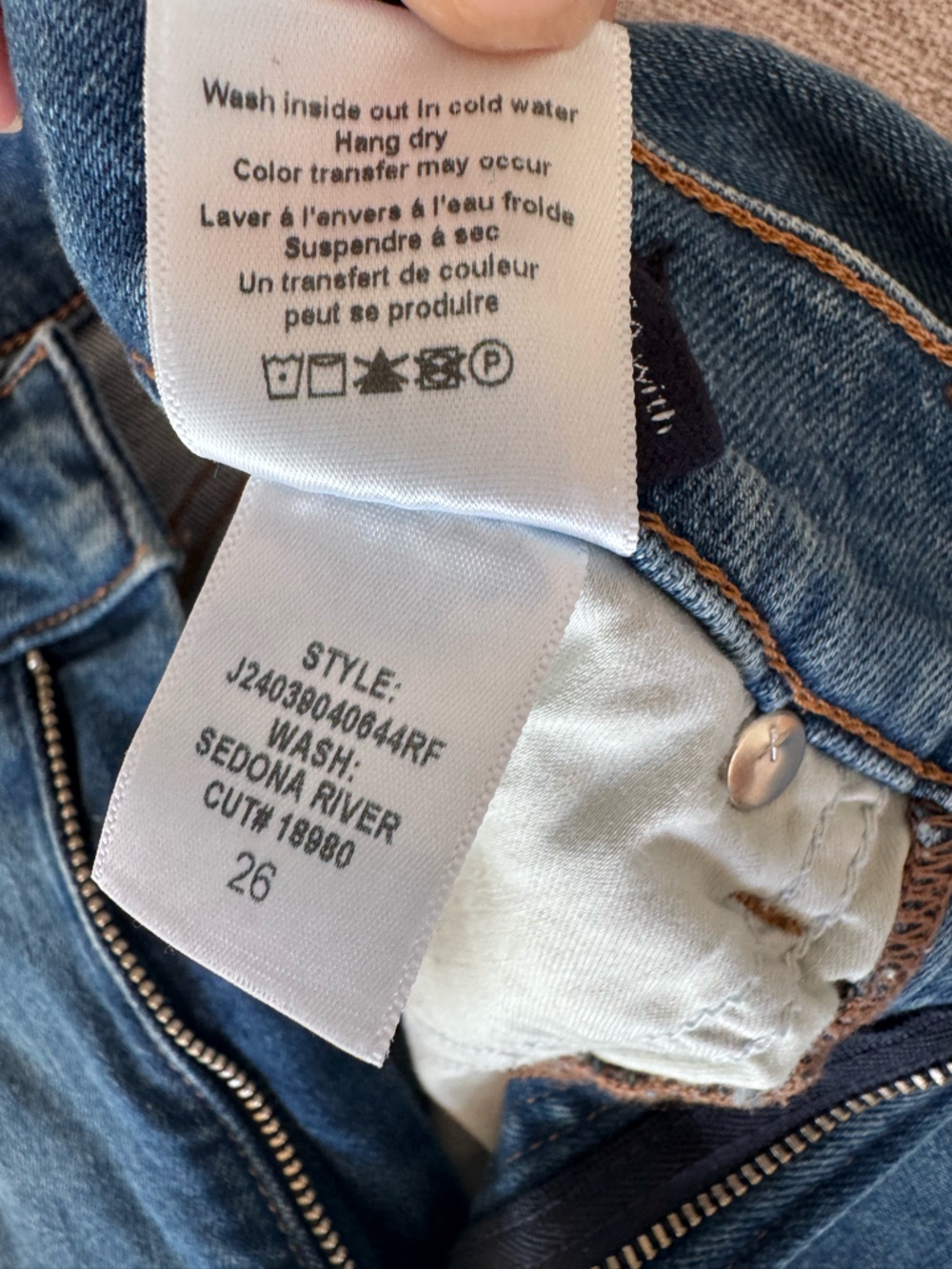 Veronica Beard Beverly Skinny-Flare Jean size 26 Sedona River - Picture 7 of 8